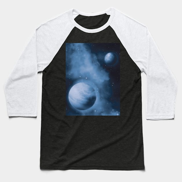 Space Galaxy Universe Gift For Outer Space Fan Gift For Men, Women & Kids Baseball T-Shirt by Art Like Wow Designs